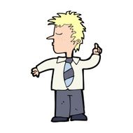 cartoon man making his point N15