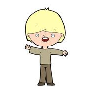 cartoon happy boy N356