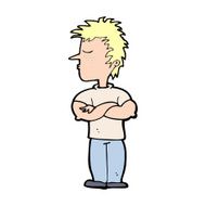 cartoon man refusing to listen N11