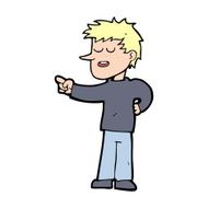 Cartoon Man Pointing N295