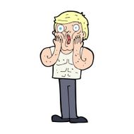 cartoon shocked gym man N23