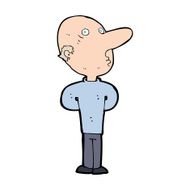 cartoon balding man N29