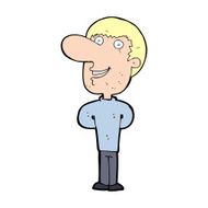 cartoon happy man N700