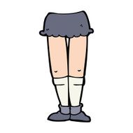 cartoon female legs N68