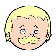 Cartoon Man With Mustache N148