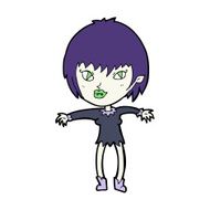 Cartoon Vampire Girl N349