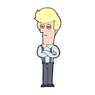 cartoon annoyed man N121