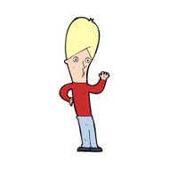 Cartoon Man Waving N51