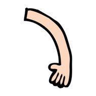 cartoon arm N239