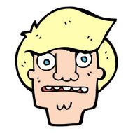 cartoon shocked face N29