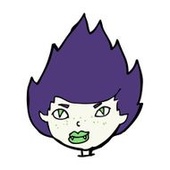 cartoon vampire head N56