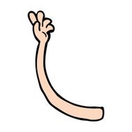 cartoon arm gesture N21