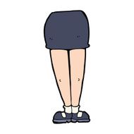 cartoon female legs N70