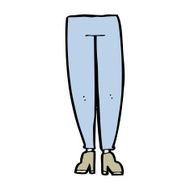 cartoon female legs N71