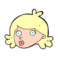 cartoon pretty face N14