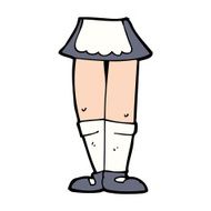 cartoon female legs N72
