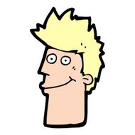 cartoon happy man N706