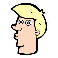 cartoon confused man N81