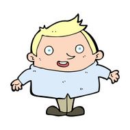 cartoon happy man N708