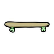 Cartoon Skateboard N105