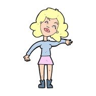 cartoon woman only joking N15