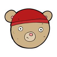 cartoon teddy bear head N28