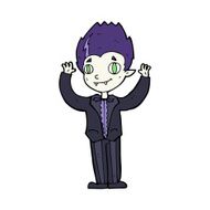 cartoon vampire boy N16