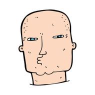 cartoon bald tough guy N30
