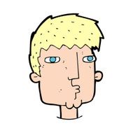 cartoon curious man N103