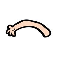 cartoon arm N244