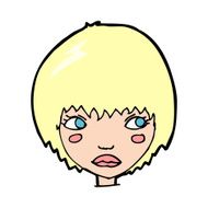cartoon unhappy girl N28