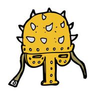 cartoon spiked helmet N15