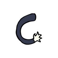 cartoon halloween vampire arm N90