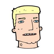 cartoon male head N15