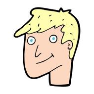 cartoon happy man N709