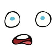Shocked Cartoon Face N12