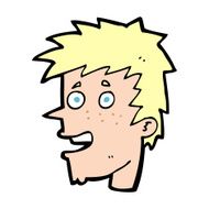 cartoon happy boy face N70