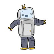 Cartoon Robot N408