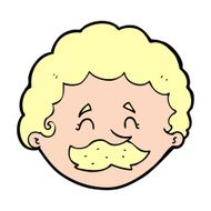 Cartoon Man With Mustache N150