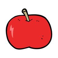 cartoon shiny apple N14