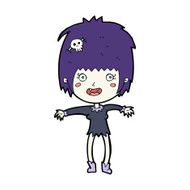 Cartoon Vampire Girl N350