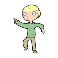 Cartoon Boy Pointing N46