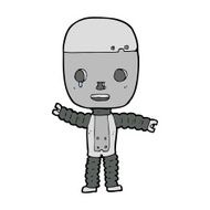 Cartoon Robot N409