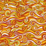 Seamless wave hand-drawn pattern waves N4