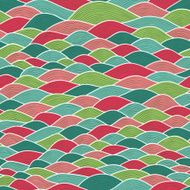 seamless abstract hand-drawn pattern waves N12