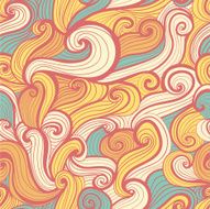 Seamless abstract hand-drawn pattern N7