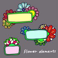 plates on background patterns of flowers
