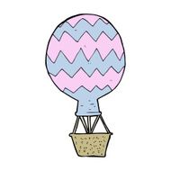 cartoon hot air balloon N25