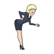 cartoon businesswoman explaining N13