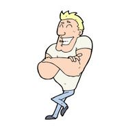 cartoon muscle guy N11